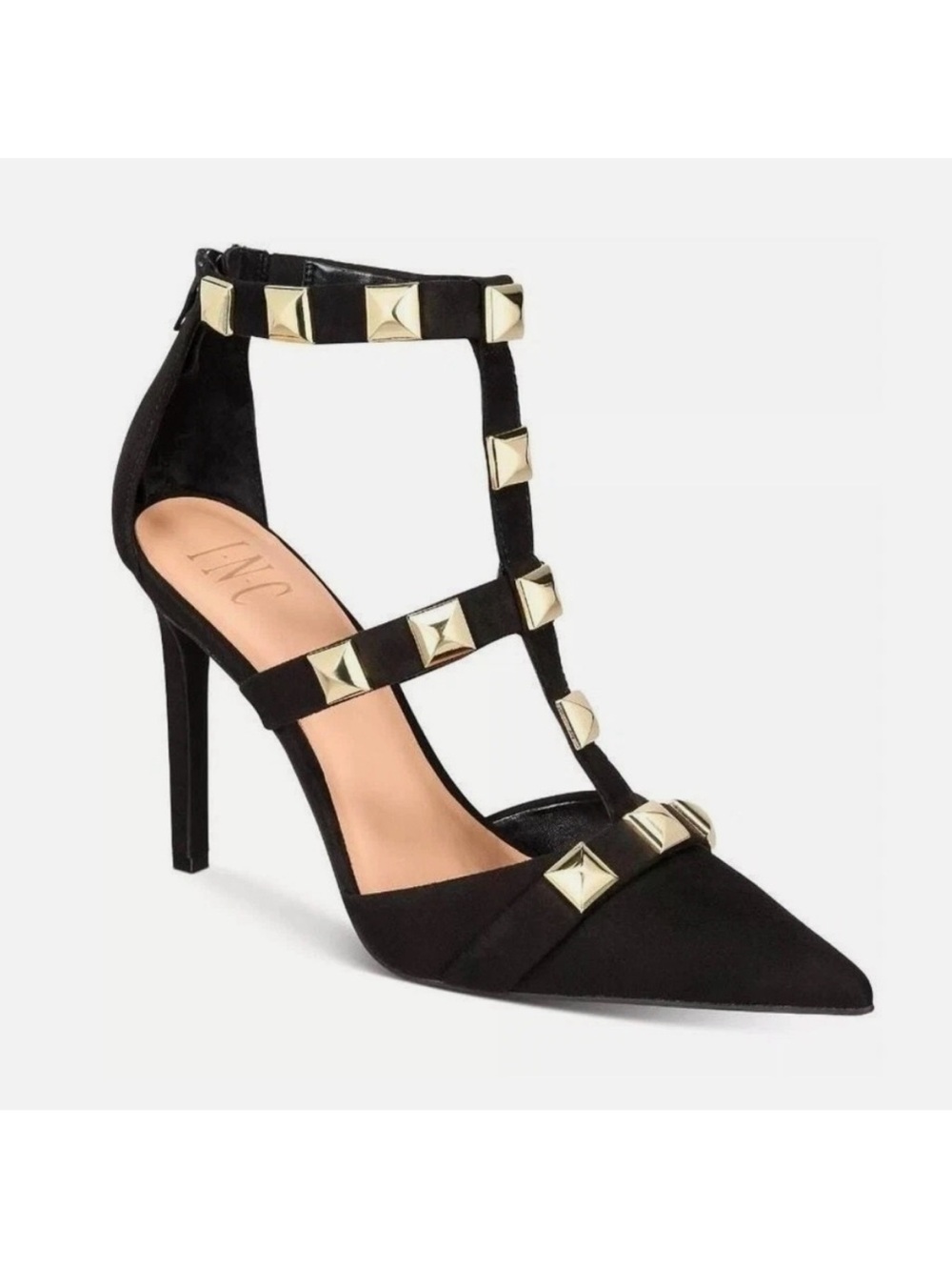 INC International Concepts
'Syndia' Studded Pumps Black gold size 10